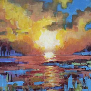 SUNSET IN THE DANUBE DELTA